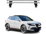 Portapacchi Menabo Per Alfa Romeo Junior 2024-25 Abe Alluminio Argento 2 Pezzi