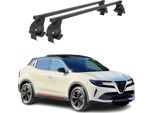 Portapacchi Menabo Per Alfa Romeo Junior 2024-2025 Acciaio Nero 2 Pezzi