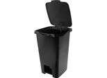 Cestino A Pedale Kadax Da 45 Litri, Cestino Per Rifiuti Con Pedale E Coperchio, Grande Cestino Per La Raccolta Differenziata, Cestino A Pedale In Plastica, Cestino Per Rifiuti Con Pedale (Nero)