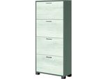 Milanihome.It - Scarpiera A 4 Ante Di Design Moderno Cm 70 L X 29 P X 154 Hdi Coloremarrone