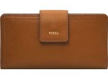 Fossil Portafoglio Logan Rfid Tab Clutch Saddle Marrone Chiaro