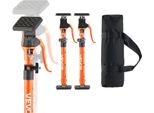 Vevor Supporto A Una Mano, 2 Pezzi, Supporto Per Soffitto 48-75 Cm, Supporto Telescopico In Acciaio, Supporto Di Montaggio Fino A 100 Kg Di Portata Per L'installazione Di Armadi, Il Sollevamento Di Cartongesso, Pali Da Carico