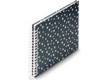Album A Spirale Hama "Lovely"", 28X24 Cm, 50 Pagine Bianche, Blu"