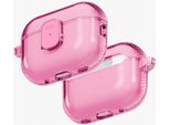 Uniq Glase Pro Custodia Per Airpods Pro 3 Custodia Di Blocco Rosa