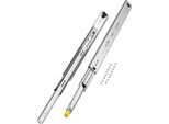 Vevor 1 Coppia Di Guide Per Cassetti Ad Estrazione Totale 600 Mm, Portata 113,4 Kg, Guide Per Cassetti, Cuscinetti A Sfera Con Cricchetto, Guide Telescopiche Montate Lateralmente, Ideali Per Armadi, Cassetti Industriali