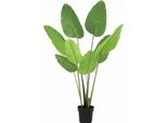 Strelitzia Nicolai Pianta Artificiale 155 Cm – Pianta Decorativa Uccello Del Paradiso – Pianta Da Interno Che Non Richiede Cure Per Soggiorno, Ufficio E Reception