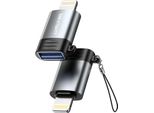 Adattatore Nextbatt Da USB-A Femmina A Lightning - Nero/Grigio