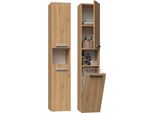 Scaffale Da Bagno E Libreria Nel Iii Con Cestello – Rovere Tradizionale | Colore: Rovere Tradizionale