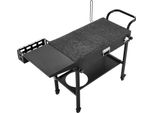 Succebuy Carrello Barbecue Da Esterno 787X432 Mm (Dimensioni Del Piano), Tavolo Barbecue Pieghevole Con Supporto Per Tovaglioli, Ganci, Ruote E Tavolo Laterale, Tavolo Da Preparazione E Carrello Di Servizio Per Picnic, Cucina E Giardino
