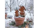 Decorazioni Rustiche Da Giardino In Metallo A Forma Di Casette Degli Elfi A Forma Di Fungo, 3 Pezzi.