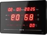 Avizar, Orologio Digitale A Led Con Data, Ora E Temperatura, Nero