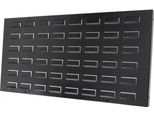Botle® Pannello Portautensili 60X30 Cm: Pannello Singolo In Metallo Perforato Orizzontalmente, Verniciato A Polvere Nero, Robusto Pannello Da Parete Per Officina E Garage