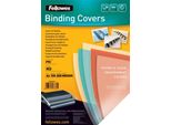 Foglio Di Copertura Fellowes, Din A4, Pvc, Rosso-Trasparente, 0,20 Mm