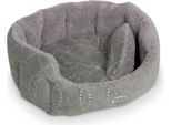 Letto Nobby Comfort Ovale "Ceno"" L X P X A: 65 X 57 X 22 Cm Grigio / Grigio"