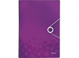 Cartella Portadocumenti Wow A4 Pp 6 Scomparti Viola Confezione Da 5 Pezzi