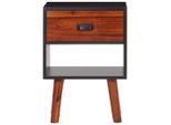 Vidaxl Comodino In Legno Massiccio Di Acacia 40X30X57 Cm