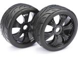 Set Di Ruote Absima Lp Buggy "Street"" Nero 1:8 (2 Pezzi)"