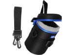 Jjc DLP-3II Custodia Impermeabile Deluxe Per Obiettivi Con Tracolla, Adatta Per Obiettivi Di Dimensioni Inferiori A 80 X 170 Mm