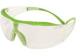 Occhiali Di Sicurezza Securefit SF401 En 166 Stanghette Verde-Trasparente, Lenti Chiare Pc