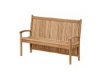 Panchina Da Giardino Teako Design Pescara In Teak Massiccio - Resistente Alle Intemperie, Elegante E Robusta (120 Cm)