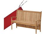 Cuscino Da Panca Teako Design 120X54 Cm Per Panca Da Giardino Pescara - Comodo Cuscino Da Seduta In Vari Colori (Rosso)