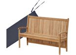 Cuscino Da Panca Teako Design 120X54 Cm Per Panca Da Giardino Pescara - Comodo Cuscino Da Seduta In Vari Colori (Nero)