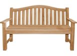 Panchina Da Giardino Teako Design In Teak Catania - Panchina In Legno Resistente Alle Intemperie In Larghezza 120/150/180 Cm, Robusta Panchina Per Giardino E Terrazza (150 Cm)