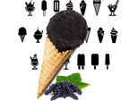 Polvere Di Gelato Al Ribes Nero Vegan Senza Zucchero, Senza Lattosio 10 Kg
