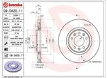 2X Disco Freno Brembo 09.D420.11 Per Opel Zafira Life (K0) Vivaro C Combi (K0)