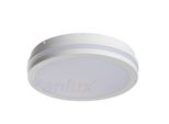 Plafoniera Led A Parete IP54 Bianco Rotondo 18Watt 4000K 230Volt Plastica Per Interni Ed Esterni Plafoniera A Parete