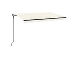 Tenda Automatica Con Led E Sensore Vento 450X300 Cm Crema