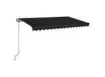 Tenda Automatica Con Led E Sensore Vento 450X350 Cm Antracite