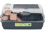 Gabbia Per Criceti Ehop Vision 55Cm Grigio/Rosa Con Selezione. Zolux