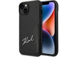 Karl Lagerfeld Klhcp14Mcssk Custodia Rigida Per Iphone 14 Plus / 15 Plus 6,7 Czarny/Black Signature Logo Cardslot