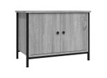 Mobile Tv Con Ante Grey Sonoma 60X35X45 Cm Materiale A Base Di Legno