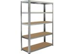 Fieldmann Fdr 1820 Scaffale In Metallo Con 5 Ripiani, Dimensioni: 120 X 40 X 180 Cm