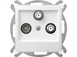 As Bianco P/T Presa RTV-SAT-SAT Senza Cornice