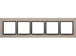 Cornice A 5 Vie In Calcestruzzo Naturale, Funda Mente, IP20/IP44 (IP44 - è Necessario Utilizzare Il Kit Di Tenuta DUN5) SIMON54 Nature