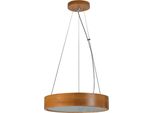 Lampada A Sospensione Rotonda In Legno Jasmin, 20W, Kanlux, Dimmerabile, Quercia Dorata, E27