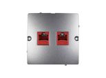 Simon Basic Presa Doppia Per Computer 2Xrj45 Cat.5E In Acciaio Inox BMF52.02/21