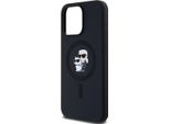 Karl Lagerfeld Klhmp15Xscmkcrhk Iphone 15 Pro Max 6.7 Czarny/Nero Custodia Rigida In Silicone Karl & Choupette Anello Magsafe