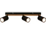 Faretto Da Soffitto Briloner Tib, Orientabile, Accensione/Spegnimento Tramite Interruttore A Parete, Legno Nero
