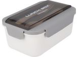 Scatola Sigillante Per Snack Con Posate, 21 X 14 X 7 Cm, Grigio