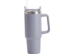 Tazza Termica Grande In Acciaio Inox, 1,2 L, Grigio Chiaro