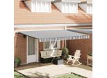 Vidaxl Tenda Automatica Antracite E Bianca 450X300 Cm