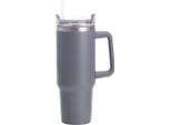 Tazza Termica Grande In Acciaio Inox, 1,2 L, Grigio Scuro