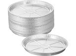 Relaxdays Vaschette Rotonde In Alluminio In Set Da 50 Pezzi