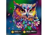 Gufo Escape World 28,5 X 28,5 Cm Puzzle In Legno Da 200 Pezzi