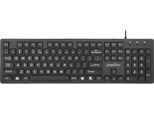 Perixx PERIBOARD-117 P De B PS2 Keyboard German, Qwertz Black