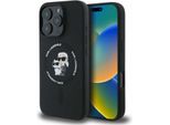 Karl Lagerfeld Klhmp16Xscmkcrhk Iphone16 Pro Max 6.9 Czarny/Nero Custodia Rigida In Silicone Karl&Choupette Anello Magsafe